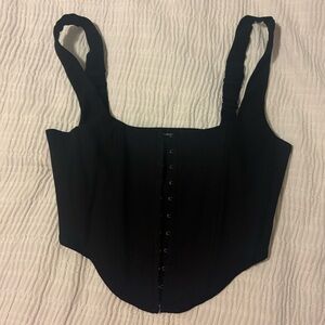 Garage Black Bodysuit Top